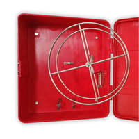 GHD-M2 Coin Rond en fibre de verre Feu Tuyau rack GFP Boîte avec en acier inoxydable bobine Pour Lutte Contre L'incendie IMPA CODE : 330751