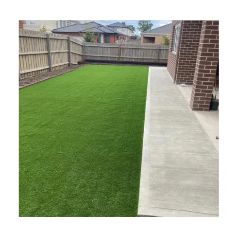 Green Color Landscaping grass Leisure Artificial Grass For Hotel
