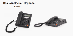 Téléphone analogique de base KNTECH, téléphone de bureau noir pour hôtel, KNM-<span class=keywords><strong>59</strong></span> - Product Image 2