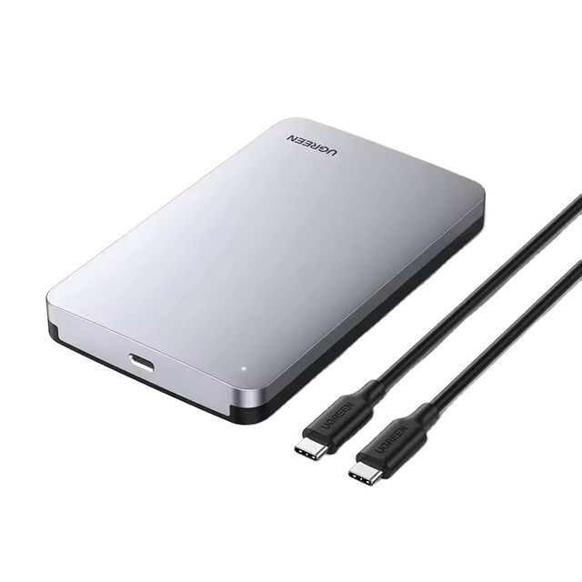 USB C UGREEN Hard Drive Enclosure for 2.5" SATA SSD HDD Aluminum USB C to SATA Adapter USB 3.1 Gen 2 Support UASP SATA III