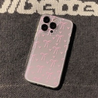 Coque antichoc mate en TPU avec motif cœur et nœud papillon pour 16 Pro Max/15/14/13/11 – Style chinois mignon, protection intégrale