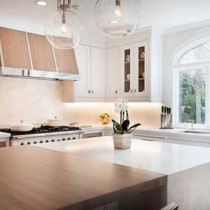 Petites armoires de cuisine, îlot de cuisine avec rangement, îlot de cuisine moderne en bois, style shaker - Product Image 5