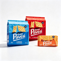 Sachets gonflables personnalisés à scellage arrière, sacs sous azote pour biscuits et snacks, graphismes personnalisés disponibles