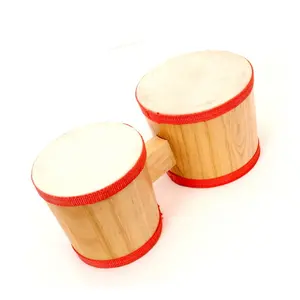 Houten Percussie-Instrument Op Maat Gemaakte Bongo Djembe Drumstel