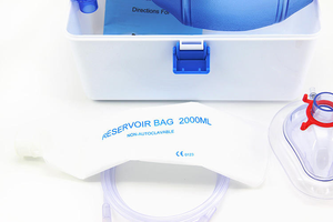Resuscitatore Manuale <span class=keywords><strong>BVM</strong></span> in PVC Monouso per Adulti, Pediatrico, Neonatale, per Ventilazione Artificiale d'Emergenza - Product Image 4