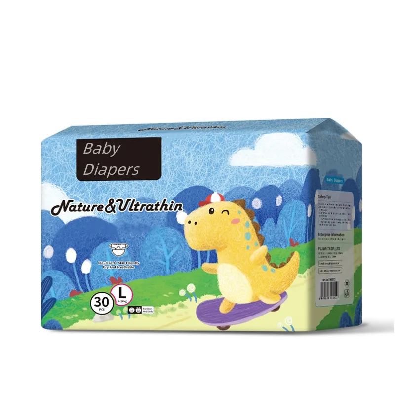 PE Film Soft Highly Absorbent Baby Diapers for Girls and Boys