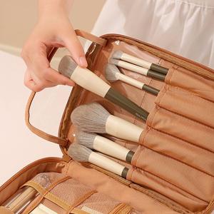 حقيبة تخزين مستحضرات التجميل متعددة الجيوب مقاومة للماء والصدمات والغبار محمولة كبيرة السعة من مادة EVA قابلة للتخصيص للسفر - Product Image 2