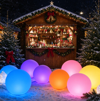 Boule LED géante RGB à changement de couleur avec télécommande, prix d'usine, pour intérieur/extérieur, lumières décoratives de Noël