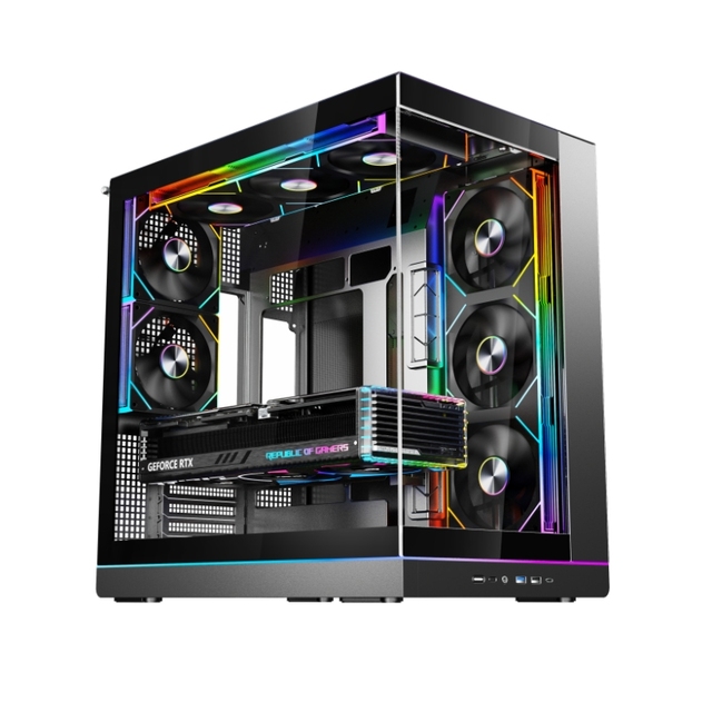Wholesale K-285ATXB-Flat Panel Full Tower Case Support 420mm GPU 360 Radiator Type-C Desktop Gaming Computer Cases & Towers