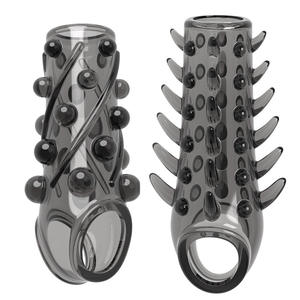 2Pcs/set Spiny <b>Cock</b> Ring Reusable Delay Ejaculation Penis <b>Sleeves</b> - Product Image 5