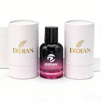 Flacon de parfum en verre à dégradé de couleur unique personnalisé 30ml 50ml 100ml Flacon de parfum de luxe avec emballage boîte