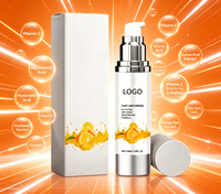 Sérum à la vitamine C hydratant, nourrissant, adoucissant, éclatant, soin du visage quotidien doux, 50 ml, logo personnalisé, vente en gros OEM