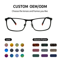 SHIAN SAO39 Monturas de Gafas Metálicas Cuadradas con Aro Completo para Lectura, Aptas para Todas las Formas de Rostro, Lentes de PC, Gafas Ópticas al por Mayor de Jiangxi