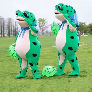 Fantasia de Natal de Pelúcia Unissex para Adultos com Material EVA e Acessório de Capacete - Mascote Sapo Solitário para Uso em Festas - Product Image 4