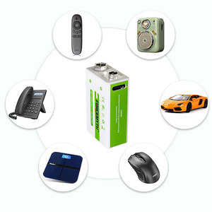 Dung lượng cao 1000mAh USB di động có thể sạc lại pin <span class=keywords><strong>9V</strong></span> USB Lithium Ion pin cho dụng cụ điện tử - Product Image 4