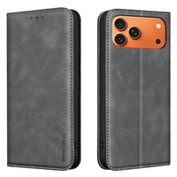 Étui portefeuille magnétique rétro en cuir pour iPhone 17 Air 16 Plus Pro Max 16E 17E avec fentes pour cartes, support et protection RFID, coque à rabat