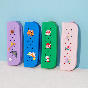 AMFUN 2 In 1 Soft Silicone Pencil Case,Pen Bag,Large Table Pens Holder,for Kids, Students, Adults, School,Office, Pink Unicorn, 25*15*2.5cm, Modern - View #12