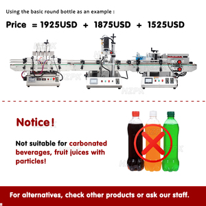 Línea de máquina de embalaje de llenado y etiquetado automático de escritorio HZPK 500ml - Product Image 2