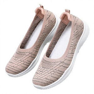 Chaussures de marche confortables pour femmes, en maille douce, respirantes, à enfiler, avec soutien de la voûte plantaire, idéales pour l'été et l'automne - Product Image 1