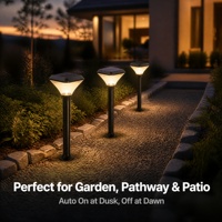 Lumière LED solaire de jardin extérieure moderne, petite, alimentée par batterie, étanche IP65, écologique, pour la décoration de pelouse et de paysage