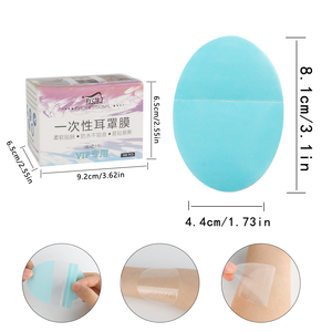 Peluquería profesional Teñido Salón Impermeable Azul Tapones para los oídos Orejera desechable - Product Image 1