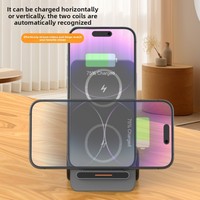 Nouveau mini chariot élévateur transfrontalier 3-en-1 avec charge rapide USB 15W pour support de charge sans fil de bureau