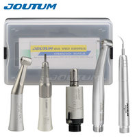 Peralatan Genggam Dental Max1 LED, Kit Genggam Kecepatan Tinggi dan Scaler Udara dan Kecepatan Rendah 2 Lubang 4 Lubang, Handpiece Gigi