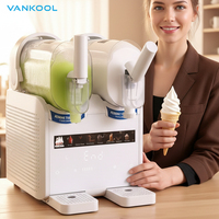 Machine à slush électrique commerciale automatique 1,8 L * 2, machine à glace congelée, 8 en 1, faible bruit, machine à crème glacée, utilisation à domicile et à l'hôtel