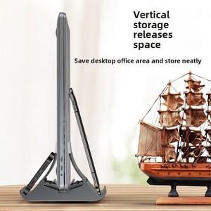 Đa Chức Năng Trọng Lực Dọc Máy Tính Xách Tay Làm Mát Đứng Kim Loại Máy Tính Để Bàn Khung Giá Cho Máy Tính Máy Tính Bảng Lưu Trữ Tạo Tác - Product Image 3