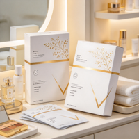 Boîtes d'emballage pliantes en papier avec logo personnalisé, cartons gaufrés à l'or pour cosmétiques, cadeaux et artisanat de détail