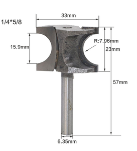 L-N152-<span class=keywords><strong>1</strong></span> <span class=keywords><strong>CNC</strong></span> Woodworking Putaran Bull Hidung <span class=keywords><strong>Router</strong></span> Bit/Setengah Putaran Sisi Pemotong Bit/Lurus Flush Trim Jari Hidung Jenis Bit - Product Image 6