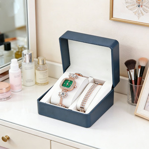 Set Orologio e Bracciale da <span class=keywords><strong>Donna</strong></span>, Elegante Orologio da Polso con Cinturino in Acciaio, Gioiello alla Moda per Feste e Matrimoni, Vendita all'Ingrosso - Product Image 5