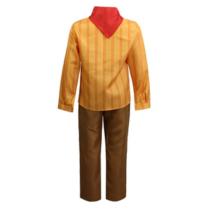 Disfraz de Antonio Marig, camisa a rayas amarillas, pantalones marrones, pajarita roja, traje unisex para niños y adultos, traje de programa de televisión - Product Image 2