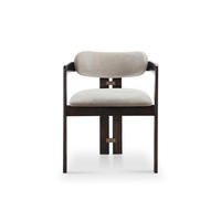 Chaises de salle à manger italiennes modernes en gros, fauteuils en bois massif avec dossier et revêtement en cuir – Haute qualité pour la maison, le bureau et la villa