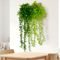 Nouvelle Décoration Végétale Intérieure/Extérieure Élégante : Bandes de Feuilles de Buis Artificielles Suspendues, Plantes Artificielles en Pot en Plastique pour Mariage