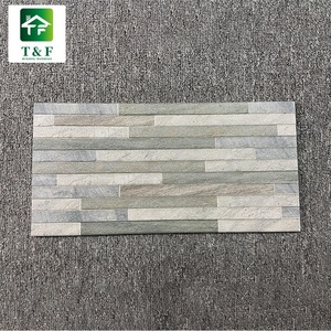 Carreaux de mur extérieurs <span class=keywords><strong>en</strong></span> céramique pour façade de maison, design <span class=keywords><strong>gris</strong></span> peint, carreaux de mur rustiques pour extérieur, design traversant - Product Image 2