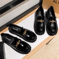 Mocassins à Talons pour Femme, Nouvelles Collections 2025, Mode Printemps-Automne, Chaussures Richelieu en Cuir PU