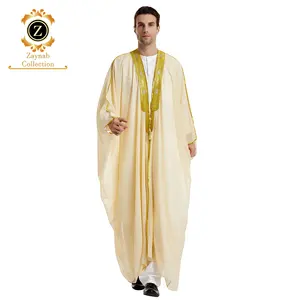 Zaynab Man Thobe New Design Muslim Man Arabic Thobe Zibda Fabric Denim Man Thobe Jubba