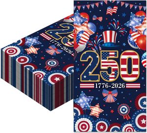 20 serviettes jetables patriotiques <span class=keywords><strong>du</strong></span> <span class=keywords><strong>4</strong></span> juillet pour le 250e anniversaire des États-Unis, 250 ans <span class=keywords><strong>de</strong></span> liberté, décorations <span class=keywords><strong>de</strong></span> fête américaines - Product Image 1