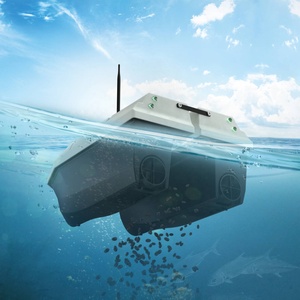 RC Fishing Bait Boat Dual Hull Baitboat GPS Two 12V 500m Remote Range LED <b>Light</b> 2KG Fish Lures Bait Auto Home Return - Product Image 2
