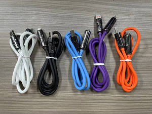 In lega di zinco Silicone 240W quattro-in-uno cavo dati ricarica rapida 1M 1.5M 2M cavo USB per iPhone per <span class=keywords><strong>Samsung</strong></span> stampante <span class=keywords><strong>Computer</strong></span> - Product Image 6