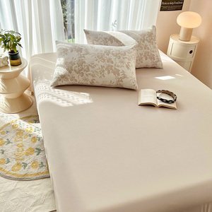 4-miếng thoáng khí 100% Cotton Floral <span class=keywords><strong>Jacquard</strong></span> sóng bedding Set thoải mái sợi-nhuộm <span class=keywords><strong>Jacquard</strong></span> Duvet cover Set cho nhà - Product Image 4