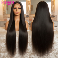 Perruque en cheveux vietnamiens bruts avec dentelle HD, perruques de cheveux humains vietnamiens bruts 13x6 lisses, perruques frontales sans colle avec dentelle HD transparente complète