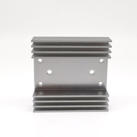 Dissipateur thermique en aluminium LED à ailettes et tube de cuivre, personnalisé en usine, modèle extrudé carré usiné CNC