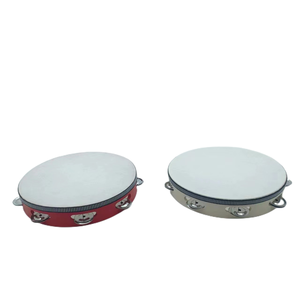 Tambourin en bois à <span class=keywords><strong>percussion</strong></span>, cadeaux de fête, mini tambourin, jouets d'instruments, tambourin de différentes tailles pour adultes, fête - Product Image 2