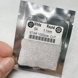 1000 pièces/paquet blanc 1mm 1.25mm 1.5mm 1.6mm 2mm 3mm 4mm 5mm 6mm 5A CZ pierre gemmes synthétiques zircon cubique pour bague boucle d'oreille bijoux - Product Image 2