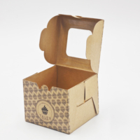 Emballages cadeaux pour pâtisserie en matériaux recyclés avec logo personnalisé, tiroir coulissant, emballage en papier kraft pour pâtisserie, beignets, desserts avec séparateur