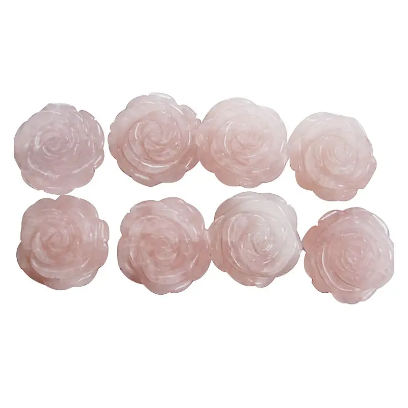 Perles en pierre de Quartz Rose naturelle, en vrac, sculpté, pierres précieuses