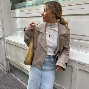 Vestes Courtes Tks pour Femmes – Nouvelle Collection Automne 2026 – Manteaux <span class=keywords><strong>Trench</strong></span> Décontractés et Élégants pour Dames - Product Image 1