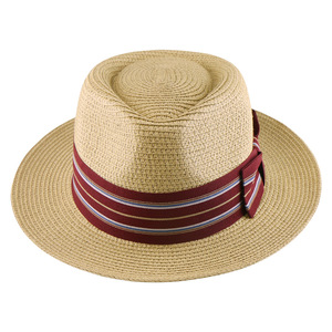 Nouveau <span class=keywords><strong>Chapeau</strong></span> Fedora Décontracté en <span class=keywords><strong>Paille</strong></span> pour Homme – Protection Solaire Printemps-Été – Collection Jazz Tendance - Product Image 5